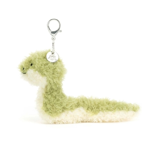 Jellycat Little Snake Bag Charm 8" Soft and Plush NWT - Picture 2 of 3